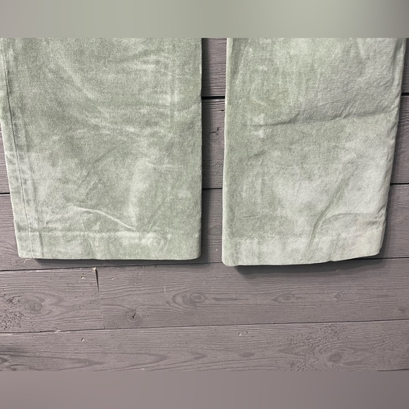 Gap Sage Green Velour Modern Fit Flare Pants Sz 8 Ankle - Picture 8 of 9